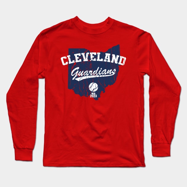 Cleveland, Ohio - Guardians - 2023 Long Sleeve T-Shirt by Nagorniak